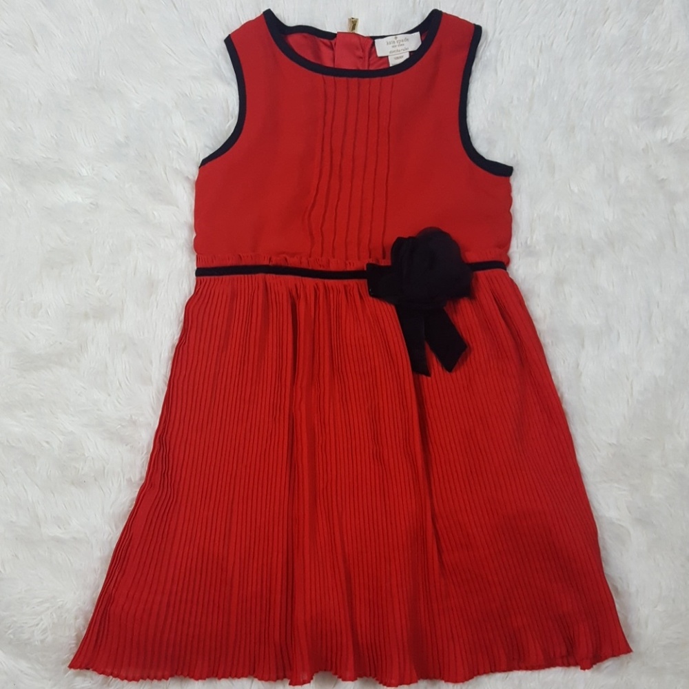 Kate Spade Girls Pleated Chiffon Dress Size 8Y